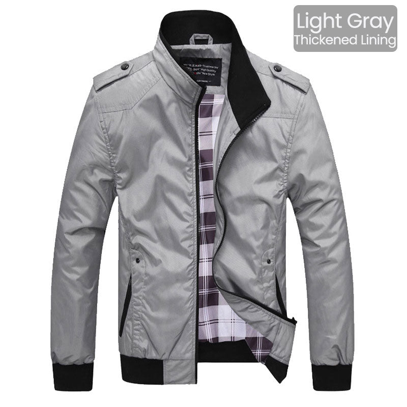 đ§„ 50% RABATT ! Elegante Windjacke fĂŒr Herren â LĂ€ssiger Business-Style mit Stehkragen & Mehreren Taschen đŒ