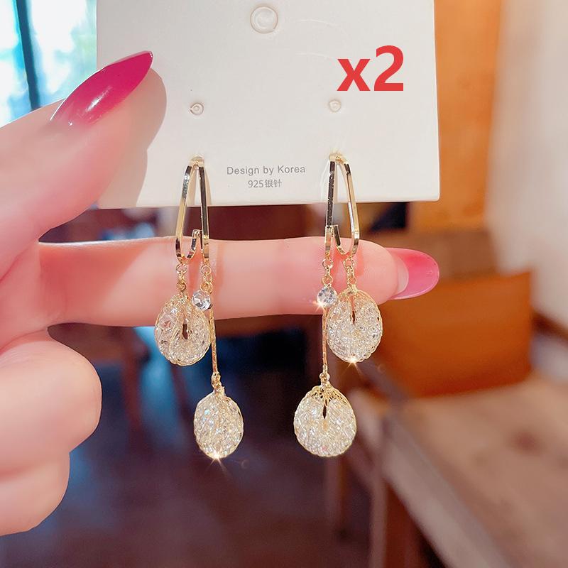 🔥Solange der Vorrat reicht 50 % Rabatt!🎉Elegante Ohrringe mit Kristallquasten