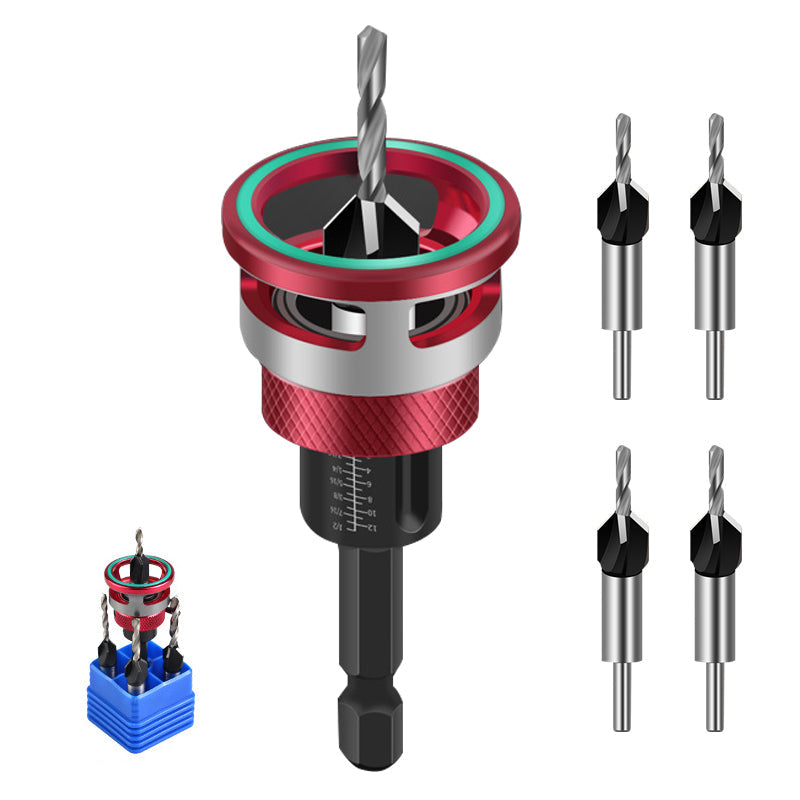 👨🔧👍 Holzfräser-Set – Automatischer Tiefenanschlag, 4 Schneidkanten und Präzisionseinstellung 🔩🔧