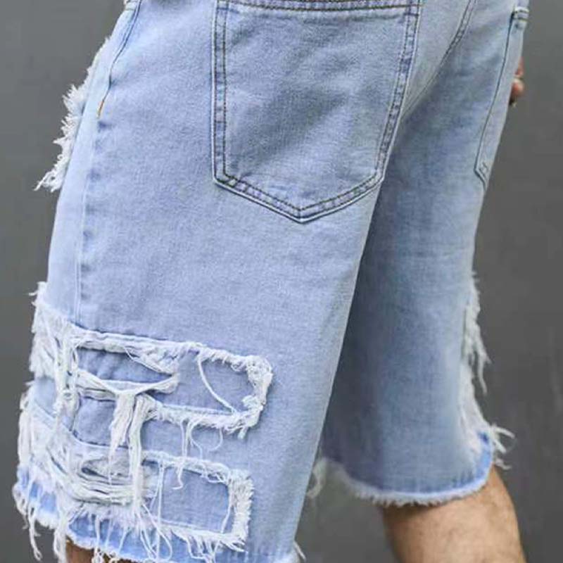 🔥 Herren-Ripped-Denim-Shorts mit Fransen-Details – Lässiger Look, Bequeme Passform & Perfekt Für Den Sommer ☀️