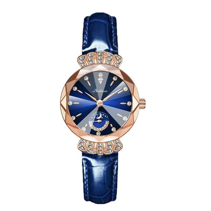 ⌚ Damen-Uhr mit Edelstahlband, wasserdicht, Kalender & funkelndem Zirkonia-Besatz – elegantes Butterfly-Verschluss-Design ✨