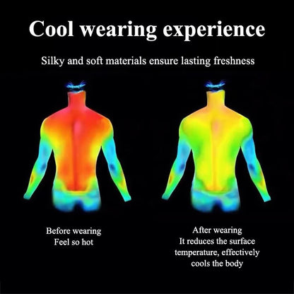 👕 50% RABATT! 🌞 Stretchhemd aus Eisseide für Herren – Kühlend, atmungsaktiv & perfekt für heiße Tage, Büro oder Freizeit – knitterarm & komfortabel ❄️
