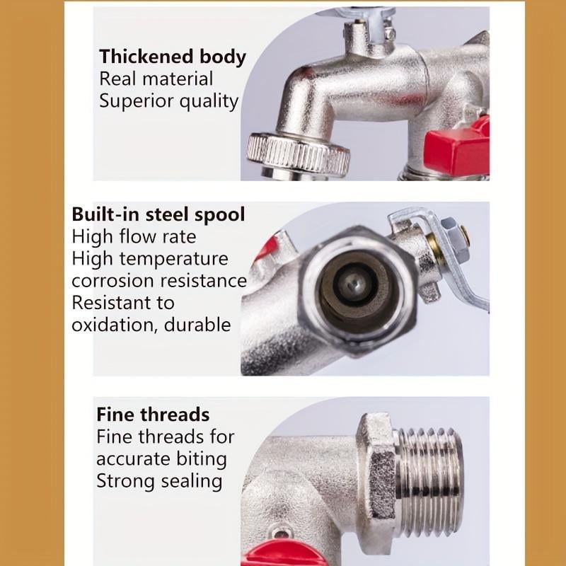 🚰 50% RABATT! 🔧 WRAS-zugelassener Doppelauslass-Außenhahn – Frostsicheres Messing, Eingebautes Rückschlagventil & Perfekt Für Garten & Hausgebrauch 🏠