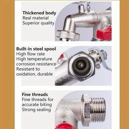 🚰 50% RABATT! 🔧 WRAS-zugelassener Doppelauslass-Außenhahn – Frostsicheres Messing, Eingebautes Rückschlagventil & Perfekt Für Garten & Hausgebrauch 🏠
