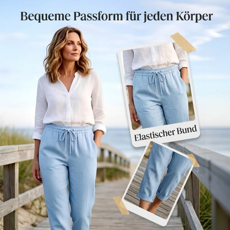 💕50% RABATT💕Lässige Baumwoll- und Leinenhosen für Damen