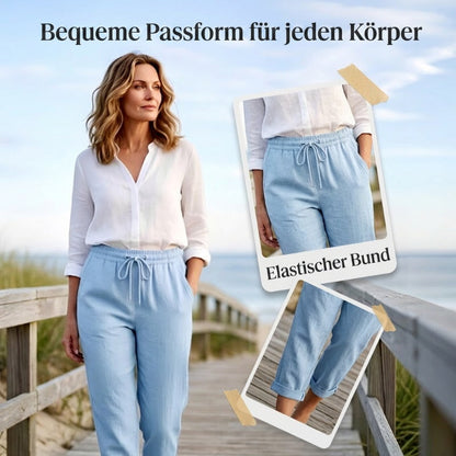 💕50% RABATT💕Lässige Baumwoll- und Leinenhosen für Damen