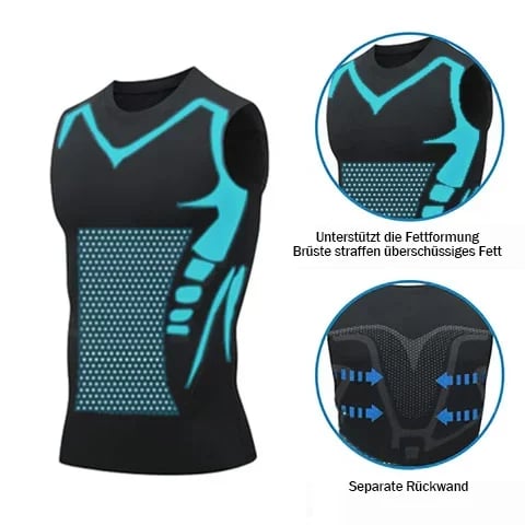 👚 50% RABATT! 🔥 Ionic Shaping ärmelloses Shirt – 2025 Neue Version – Figurformend, atmungsaktiv & perfekt für unter jedem Outfit ✨