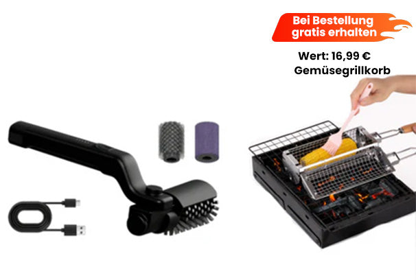 🔥🔥🍖 60% Rabatt - nur €42.99  ⚡️Kabelloser elektrischer Grillbürstenreiniger🍔Es gibt derzeit auch günstige Kombi-Angebote💪