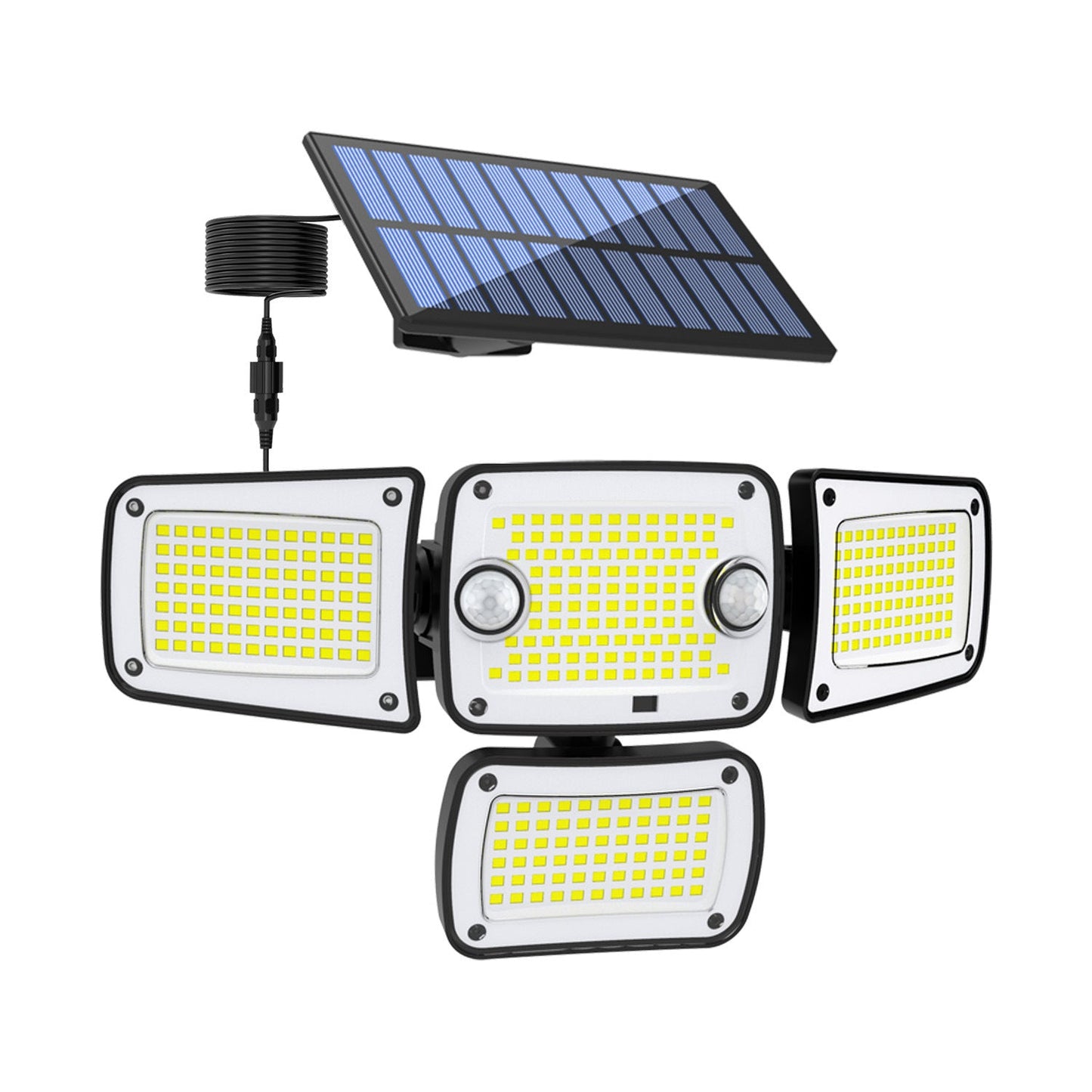 Solar-Außenleuchten - 3000 lm, 188 LEDs, Bewegungsmelder