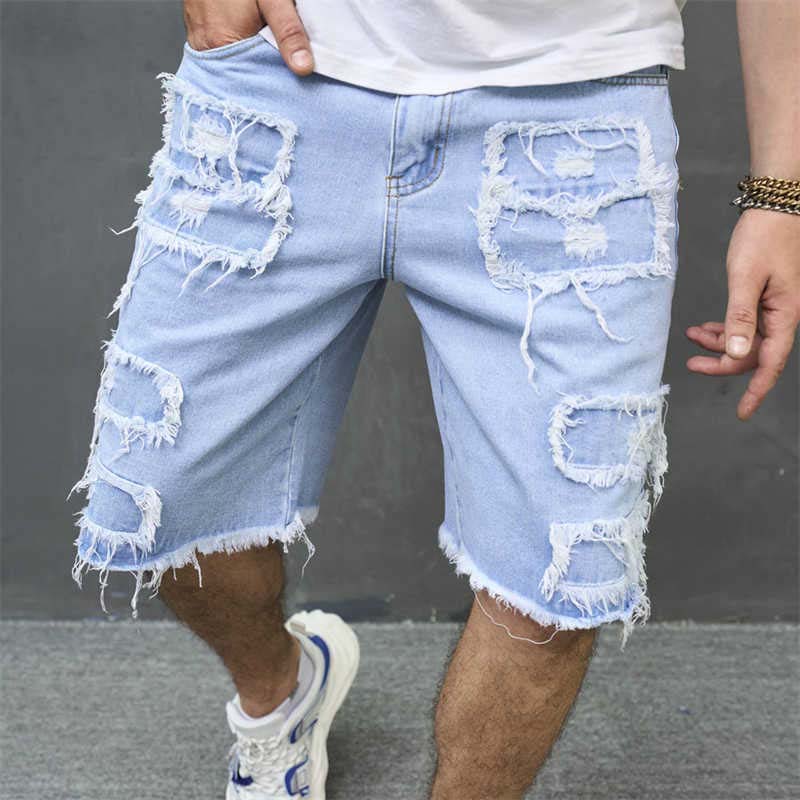 🔥 Herren-Ripped-Denim-Shorts mit Fransen-Details – Lässiger Look, Bequeme Passform & Perfekt Für Den Sommer ☀️