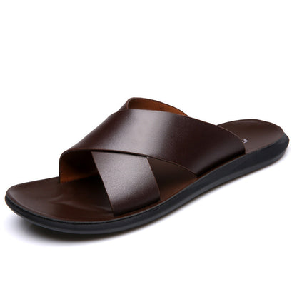 🏖️🔥HEUTE 50% RABATT AUF ALLE MODELLE🔥🏖️ NEUE HERREN-STRANDSANDALEN AUS ECHTEM LEDER™👞🌞