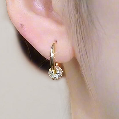 💎 KAUFE 1, ERHALTE 1 GRATIS! ✨ Gold Kreis Ohrringe mit Kleiner Kugel – Zeitloses Design, Hochglanz-Finish & Perfekt Für Den Täglichen Gebrauch 🌟