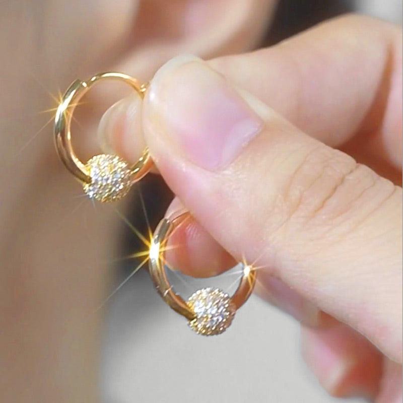 💎 KAUFE 1, ERHALTE 1 GRATIS! ✨ Gold Kreis Ohrringe mit Kleiner Kugel – Zeitloses Design, Hochglanz-Finish & Perfekt Für Den Täglichen Gebrauch 🌟