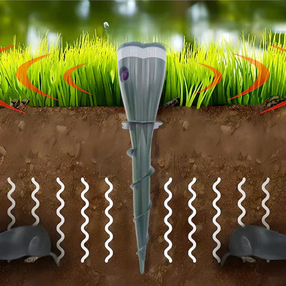 ☘️ Solarbetrieben wasserdicht Schraube Mole Abwehrmittel
