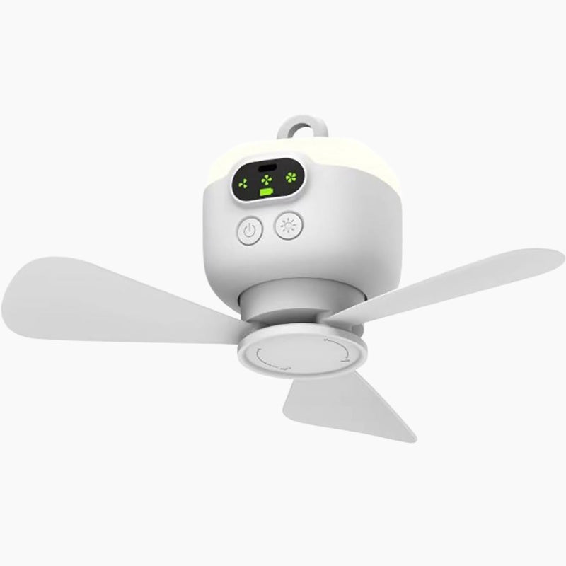 🌀 50% RABATT! ⏰ Wiederaufladbarer Deckenventilator mit LED – Akkubetrieben & kabellos – 3 Geschwindigkeiten, leiser Motor & perfekt für Camping, Pavillon oder Räume ohne Deckenanschluss 🔋