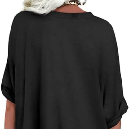 👕🔥 50% RABATT 🌸 Damen V-Ausschnitt Top – lässig, locker & stylisch für heiße Sommertage ☀️✨