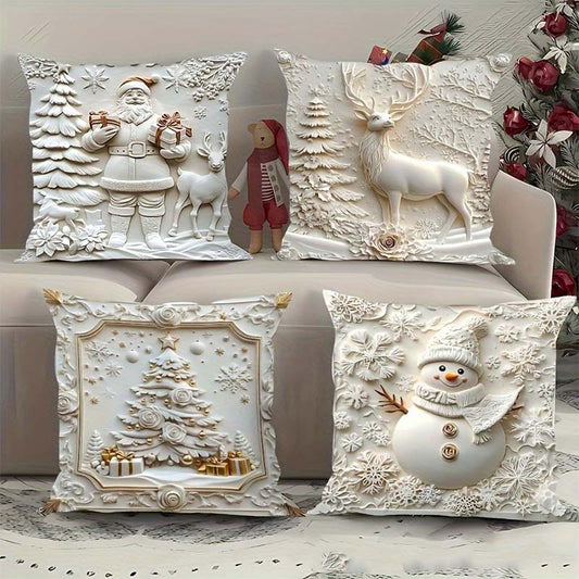 🎅🏻✨Saldi di Natale 50% di sconto!!🎁Eleganti federe decorative natalizie