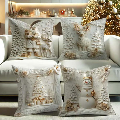 🎅🏻✨Saldi di Natale 50% di sconto!!🎁Eleganti federe decorative natalizie