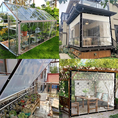 ⏳50 % Rabatt für kurze Zeit⏰Hochbelastbare transparente wasserdichte isolierte Plane🛡️🌧️