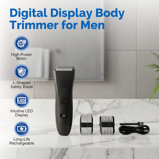 📢📢SCONTO DEL 50%!!🔥🔥Oltre 35.000 unità vendute!!✂️Rifinitore digitale per il corpo da uomo con display digitale✨