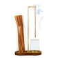 🥳 HOT SALE 2026 🥳 💞 -50%! ✨ 💝 Porta Incenso e Candela 2 in 1 – Base in Legno Naturale Diffusore Aromaterapia