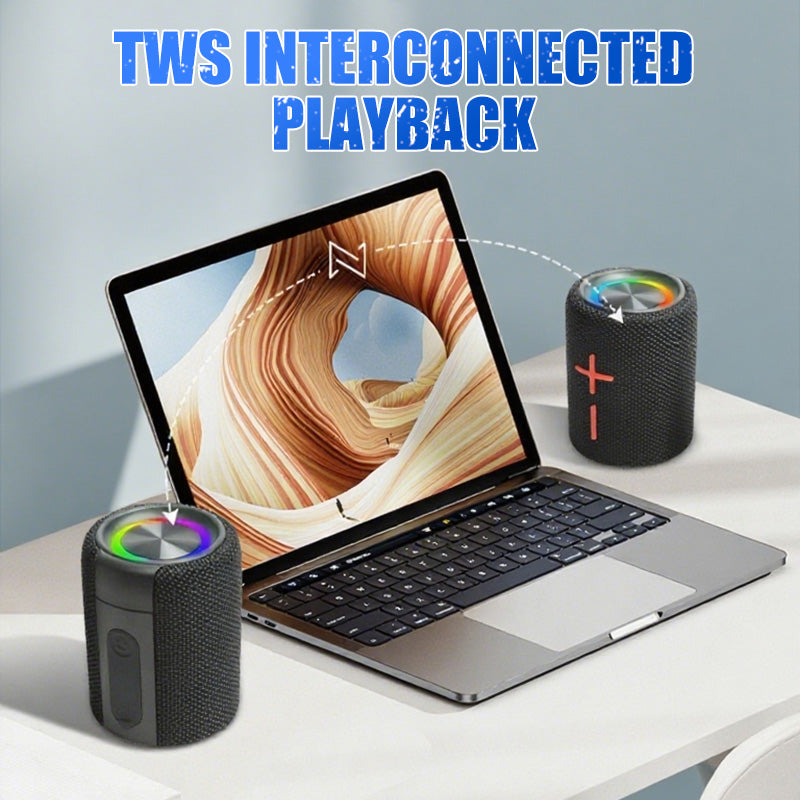 🔊🎵 Magnetisch teilbarer Bluetooth-Lautsprecher: 2-in-1 Design, kraftvoller Stereo-Sound, perfekt für unterwegs 🏕️⚡