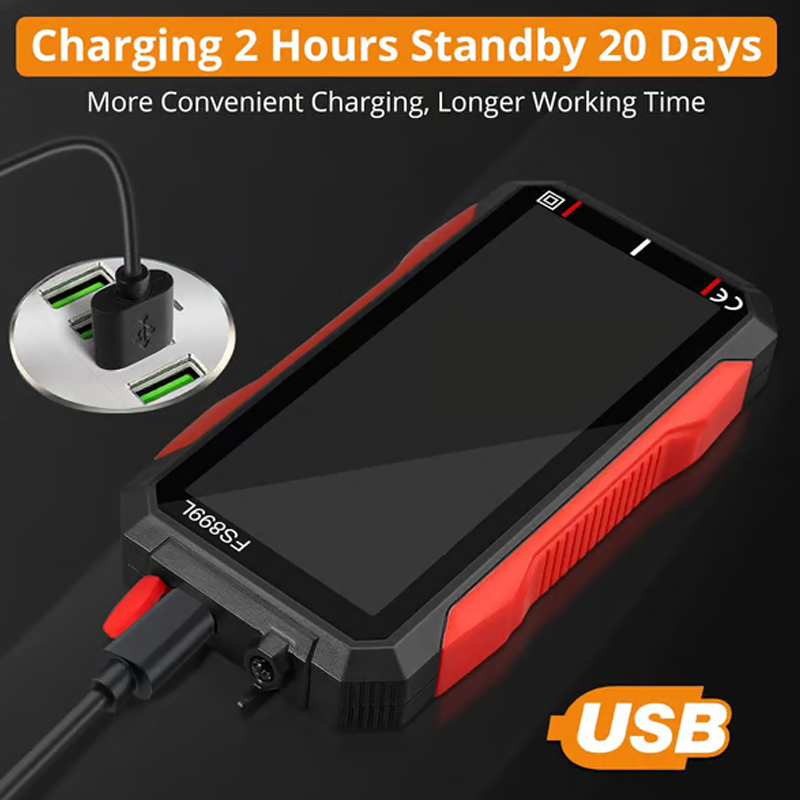 ⏰ Jetzt nur 50 % Rabatt! ⏰ USB-wiederaufladbares Digitalmultimeter – Echter Effektivwert, automatische Bereichswahl und hintergrundbeleuchtetes LCD-Display, CAT III 1000 V 🛡️