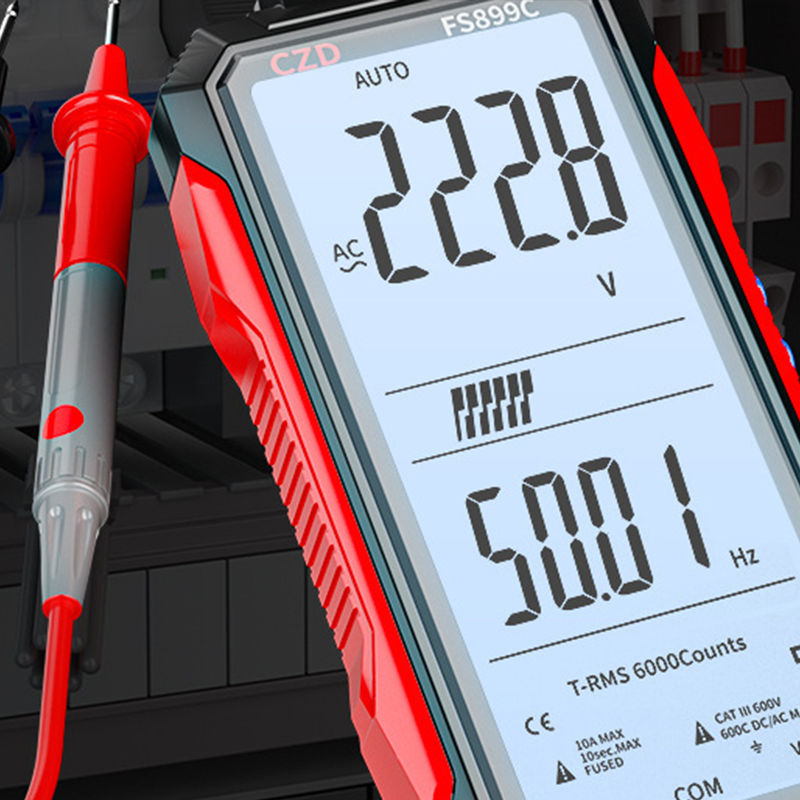 ⏰ Jetzt nur 50 % Rabatt! ⏰ USB-wiederaufladbares Digitalmultimeter – Echter Effektivwert, automatische Bereichswahl und hintergrundbeleuchtetes LCD-Display, CAT III 1000 V 🛡️