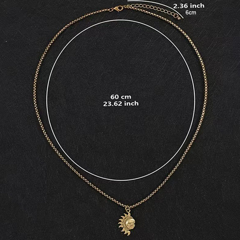 🌞 50 % Rabatt! 🌙 Sonne-Mond-Anhänger-Set – Symbolträchtiger Schmuck mit asymmetrischem Design, das perfekte Geschenk für Partner oder Freunde ✨
