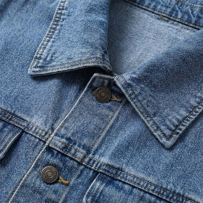 📢📢49 % Rabatt!! ⏰👖【Lange Jeansjacke】—— Zugeknöpft für Eleganz, aufgeknöpft für Flair – ein Kleidungsstück, mit dem Sie den Stil im Frühling und Herbst meistern!🤠💙✨