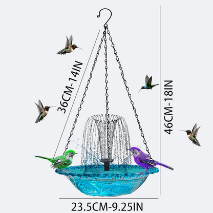 ✨Hängender Springbrunnen für den Außenbereich mit Vogelbad und Futterstelle⛲🐦