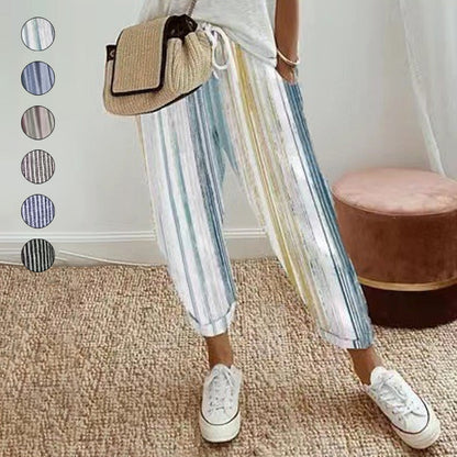 👖 50% RABATT! 🔥 Damen Freizeithose mit Print – Bequem, stylisch & perfekt für jeden Tag – Leichter Stoff, lockere Passform – ideal für City, Strand oder entspannte Stunden zu Hause 🌸
