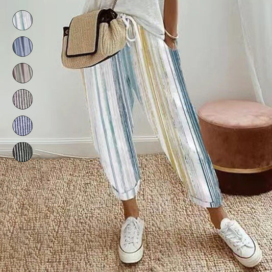👖 50% RABATT! 🔥 Damen Freizeithose mit Print – Bequem, stylisch & perfekt für jeden Tag – Leichter Stoff, lockere Passform – ideal für City, Strand oder entspannte Stunden zu Hause 🌸
