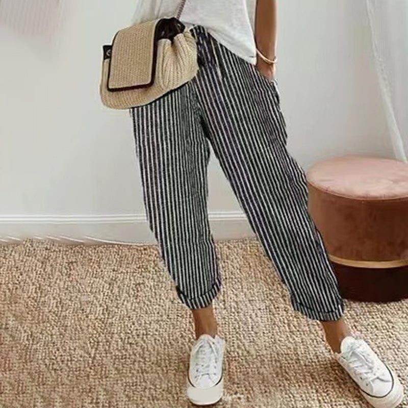 👖 50% RABATT! 🔥 Damen Freizeithose mit Print – Bequem, stylisch & perfekt für jeden Tag – Leichter Stoff, lockere Passform – ideal für City, Strand oder entspannte Stunden zu Hause 🌸