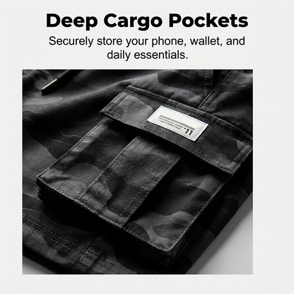 Taktische Cargoshorts für Herren in lockerer Passform