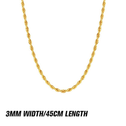 Mehrlagige Halsketten und Armbänder aus gedrehtem Goldseil