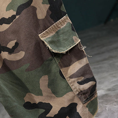 🩳 50% RABATT! 🔥 Men's Studded Camo Cargo Shorts – Strapazierfähig, viele Taschen & robustes Camouflage-Design – ideal für Outdoor und Alltag 🌿