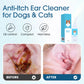 🐶🐱 Soluzione Detergente Auricolare per Cani e Gatti 🌿✨ - Estratti Naturali | Allevia il Prurito | Formula Delicata per Orecchie Sensibili