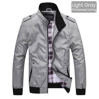 🧥 50% RABATT ! Elegante Windjacke für Herren – Lässiger Business-Style mit Stehkragen & Mehreren Taschen 💼