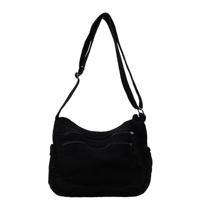 ✨Limited Offer: 64% Rabatt! 🕒Canvas-Tasche mit mehreren Fächern 🎒 Leicht und strapazierfähig, verstellbarer Schultergurt, kann als Schulter- oder Umhängetasche getragen werden 👜