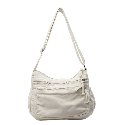 ✨Limited Offer: 64% Rabatt! 🕒Canvas-Tasche mit mehreren Fächern 🎒 Leicht und strapazierfähig, verstellbarer Schultergurt, kann als Schulter- oder Umhängetasche getragen werden 👜