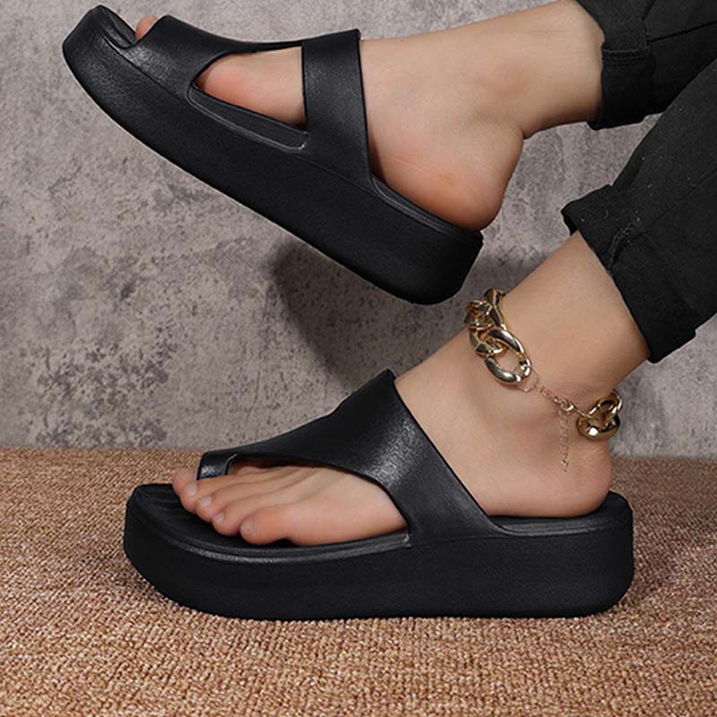 📢📢50 % Rabatt!! ⏰Sandalen mit Plateau-Absatz und Zehensteg für Damen