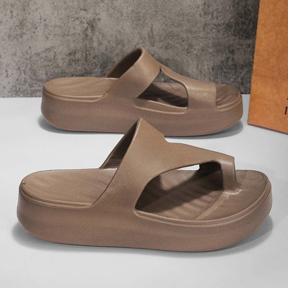 📢📢50 % Rabatt!! ⏰Sandalen mit Plateau-Absatz und Zehensteg für Damen