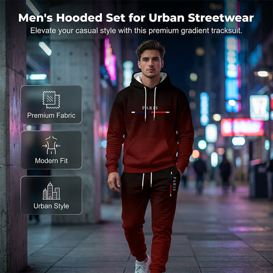 Herren Gradient Trainingsanzug-Set - Kapuzenpullover und Jogginghose
