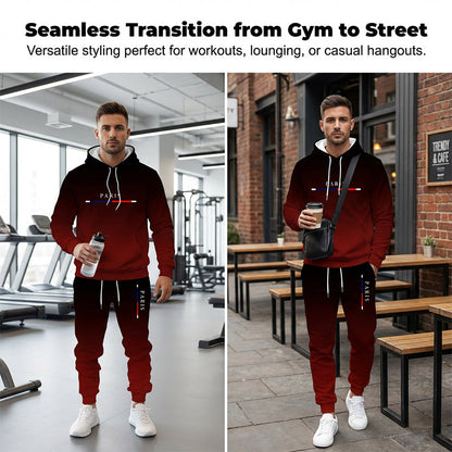 Herren Gradient Trainingsanzug-Set - Kapuzenpullover und Jogginghose
