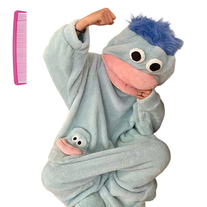 🧸🐟 Eleganz braucht keine Worte – Kuscheliger Pyjama aus Korallenfleece mit Figuren – 50% RABATT! Weich, warm & perfekt für kühle Nächte & entspannte Wochenenden ✨