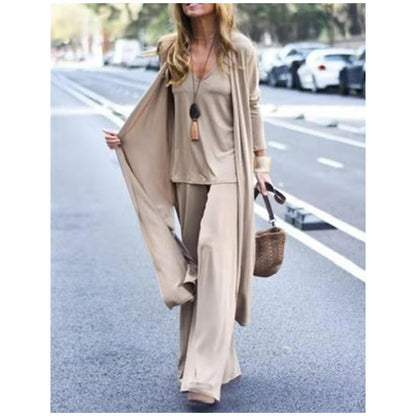 🧥👚3-teiliges, locker sitzendes Loungewear-Set für Damen