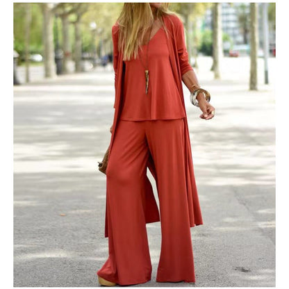 🧥👚3-teiliges, locker sitzendes Loungewear-Set für Damen