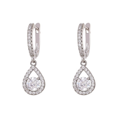 🔥Solange der Vorrat reicht 50 % Rabatt!🎉Elegant Teardrop Dangle Hoop Earrings