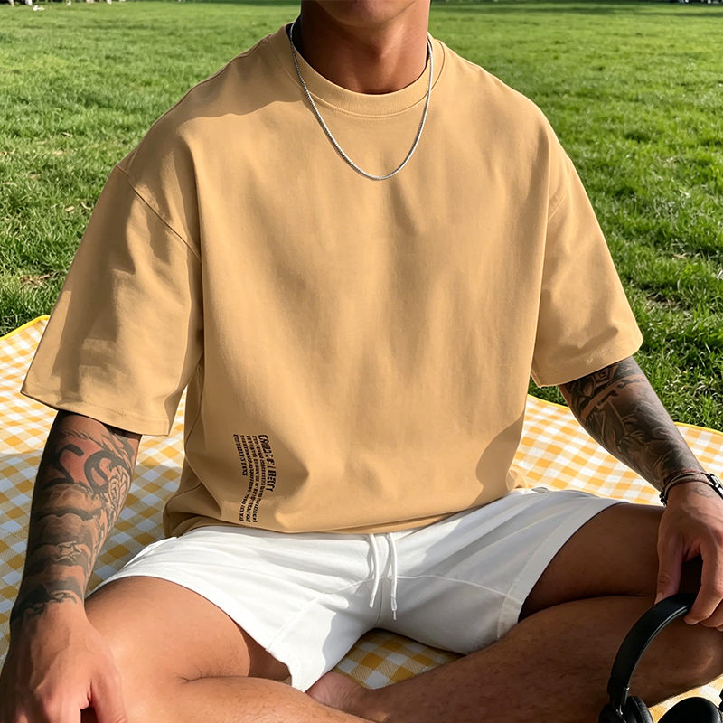 🎁Neuwaren 50% Rabatt💥Herren Urban Style Loose Fit T-Shirt – Premium Baumwollmix, Lässiger Oversize-Schnitt & Grafikdruck